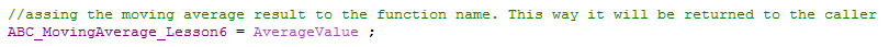 Assign return value to functions