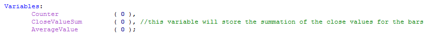 Function Variables Three variables for functions